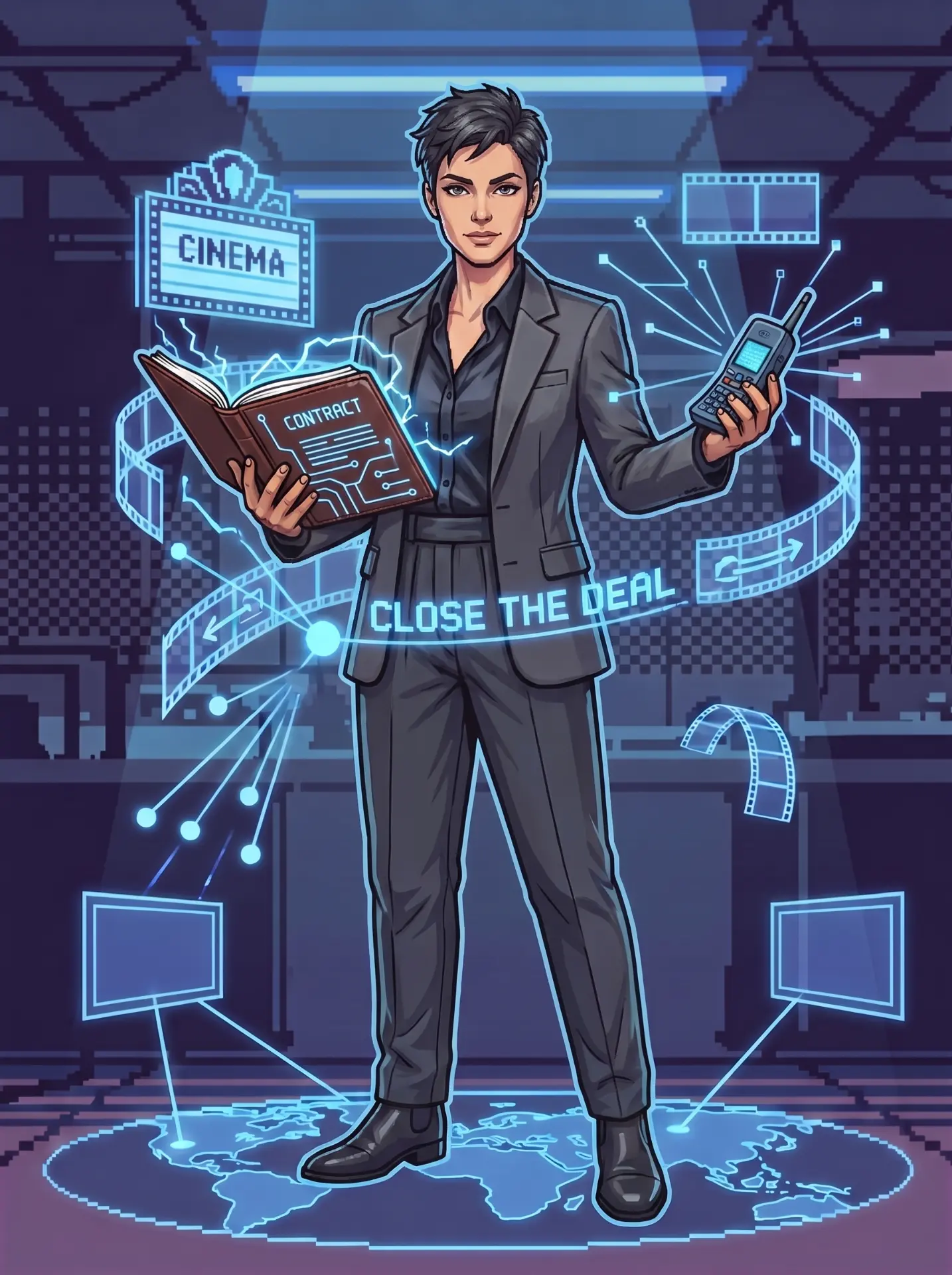 Agent / Manager (Look C) — fighter art