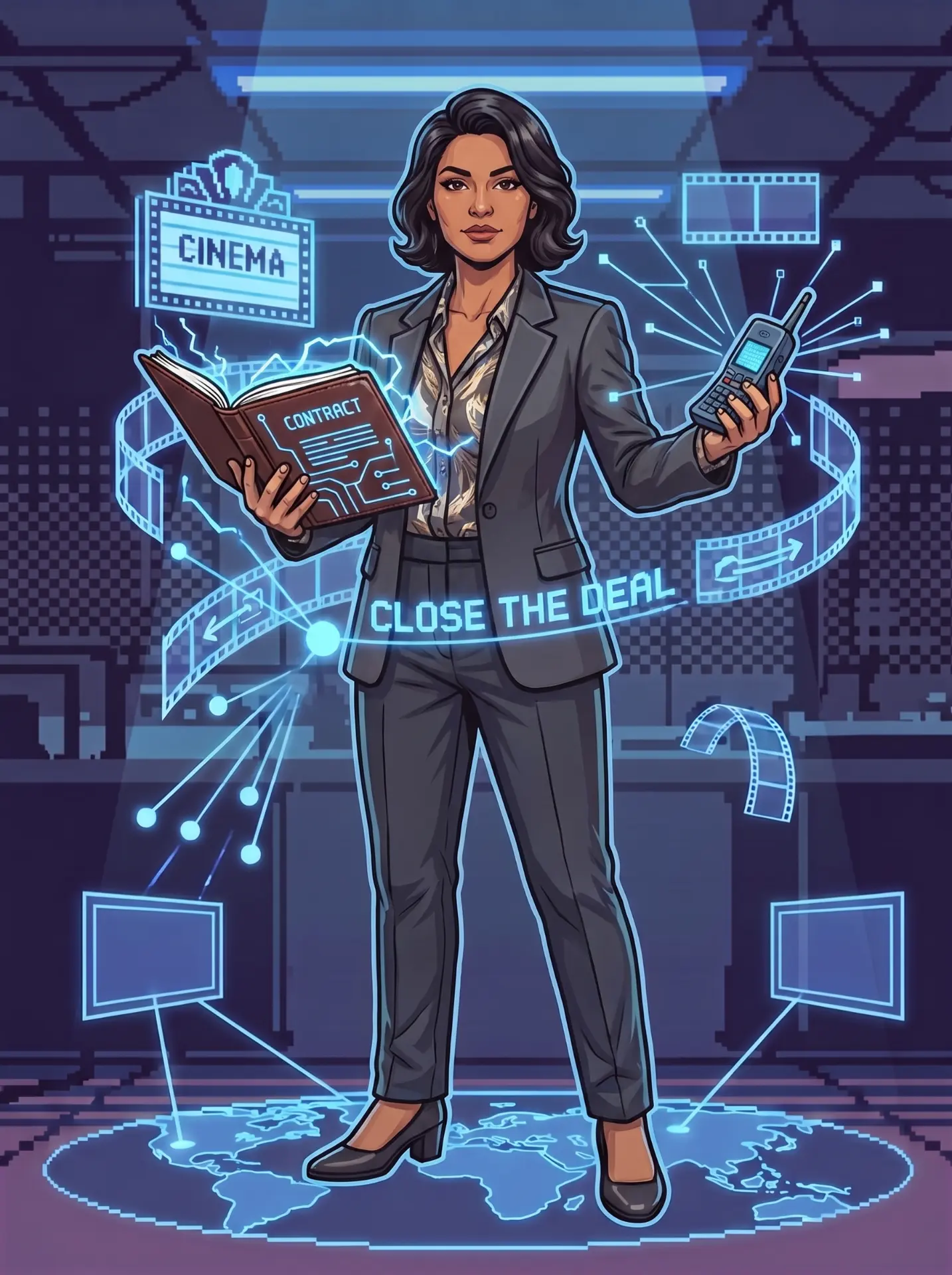 Agent / Manager (Look B) — fighter art
