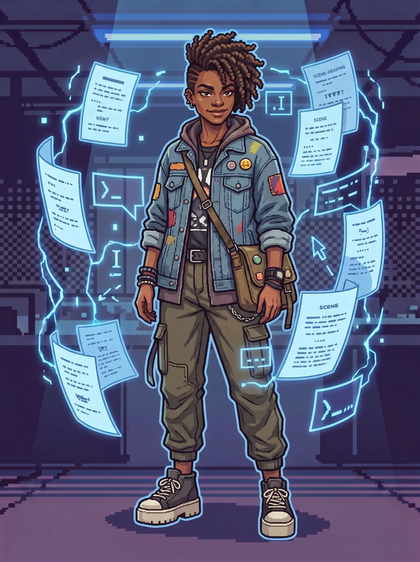 Screenwriter (Look C) — fighter art